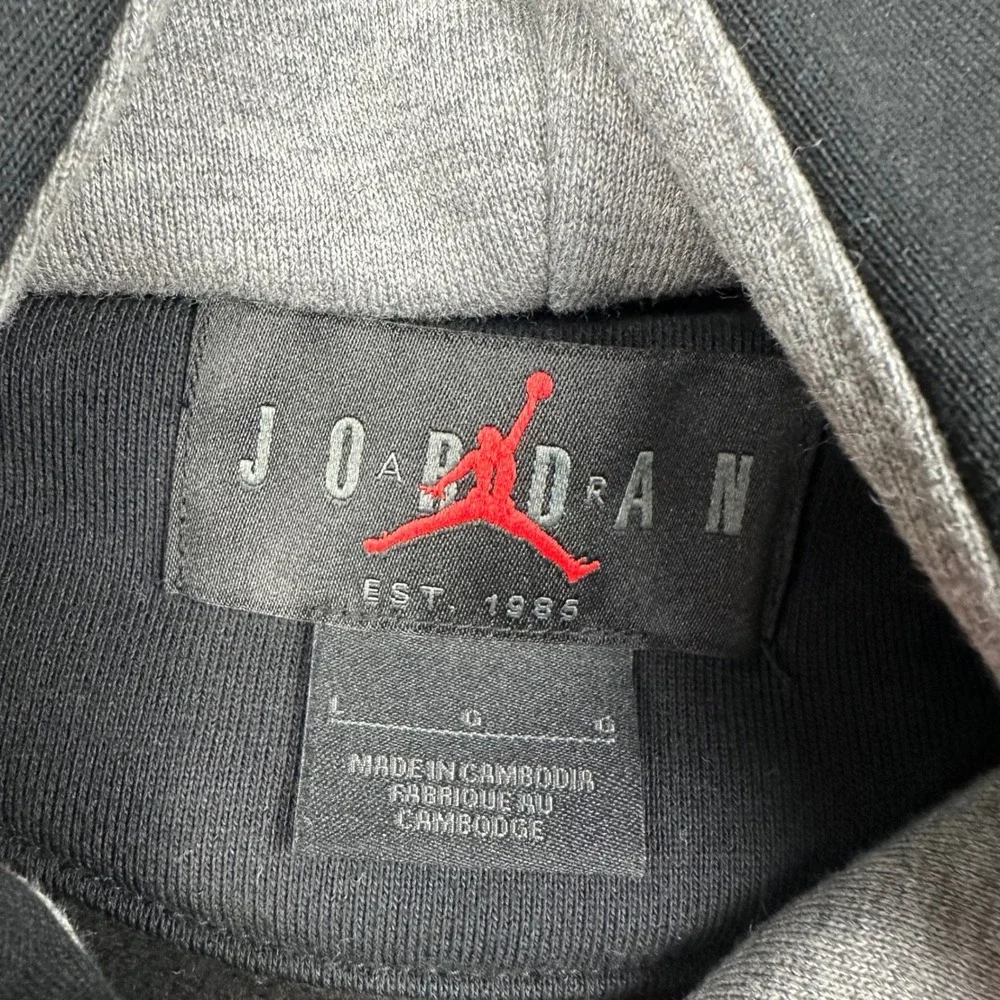 Jordan Jumpman DNA Graphic Hoodie Black Mens Large DC9639-010 Pullover Fleece